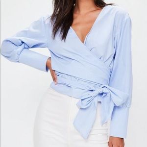 Missguided wrap top